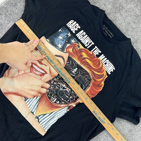 Rage Againstst The Machine Long Sleeveve Shirt Black Womens XL PSA Tour Band - Picture 4 of 7